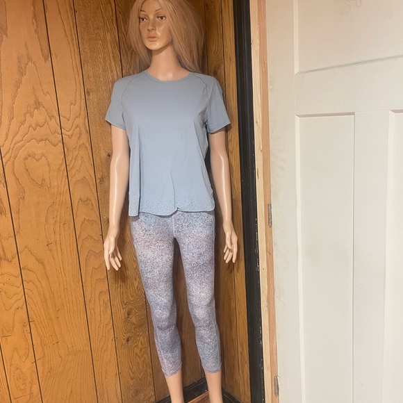 Lululemon" Quick Pace Short Sleeve Blue Cast - Picture 11 of 12